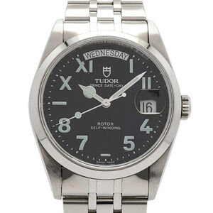 Tudor Prince Date-Day 76200 Black Dial Men's Watch